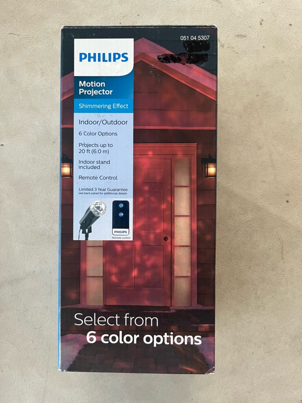Philips LED Motion Projector, Shimmering Effect, Indoor/Outdoor, 6 Color Options